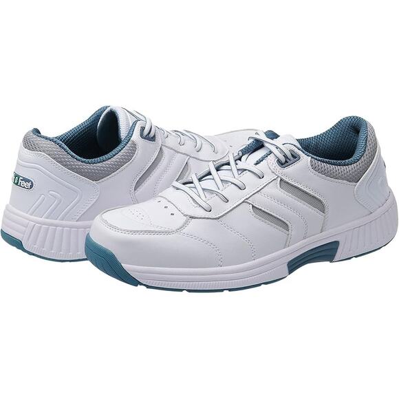Orthofeet Womens Pacific Palisades Sneakers US 11 Wide White WP Athletic EUC - Picture 1 of 14